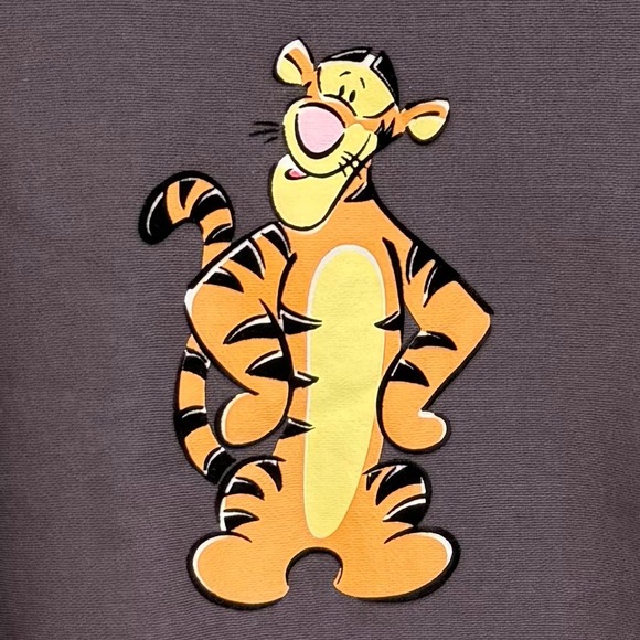 Vintage Disney Store Tigger Crewneck Sweatshirt XL Gray - Picture 2 of 8